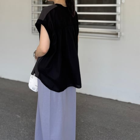 天竺Xローン MIX バックギャザーヘンリーT ATPOVA-26SU38 / ARTE POVERA アルテポーヴェラ