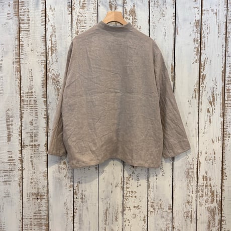 CHINA COLLAR SHIRTS FRENCH LINEN PORTE EMB BS408 / Bohemians ボヘミアンズ