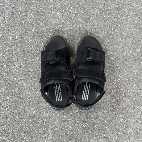 ITALIAN MILITARY SANDAL (BLACK SUEDE) 1836SS / REPRODUCTION OF FOUD