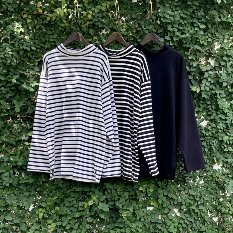 SAINT JAMES　モックネックウェッソン モックネックタイプ［黒］：セントジェームス