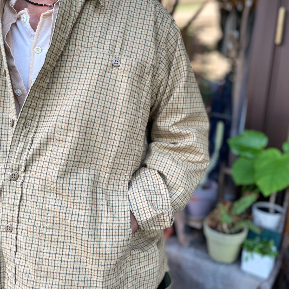 Feel Sun Half (Check Flannel) SF-232059 / SASSA