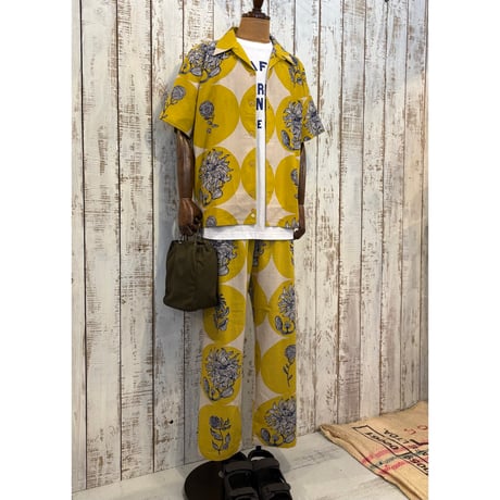 S/S OPEN SHIRTS BLUE FLOWER POP BS88 / Bohemians ボヘミアンズ