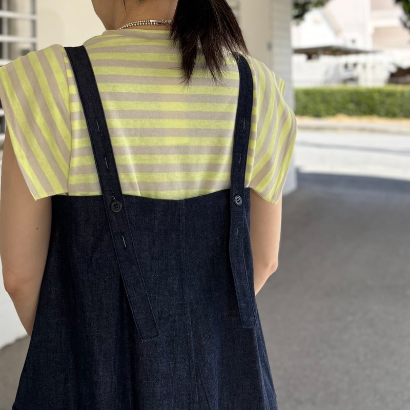 8.5OZライトデニム ロングサロペットスカート 662621 / HAVERSACK