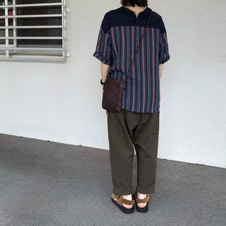 Vintage Stripe 切替え2Way シャツ 13107054 / Vlas Blomme ヴラスブラム