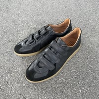 GERMAN MILITARY TRAINER (BLACK) 1703LD / REPRODUCTION OF FOUD リプロダクションオブファウンド