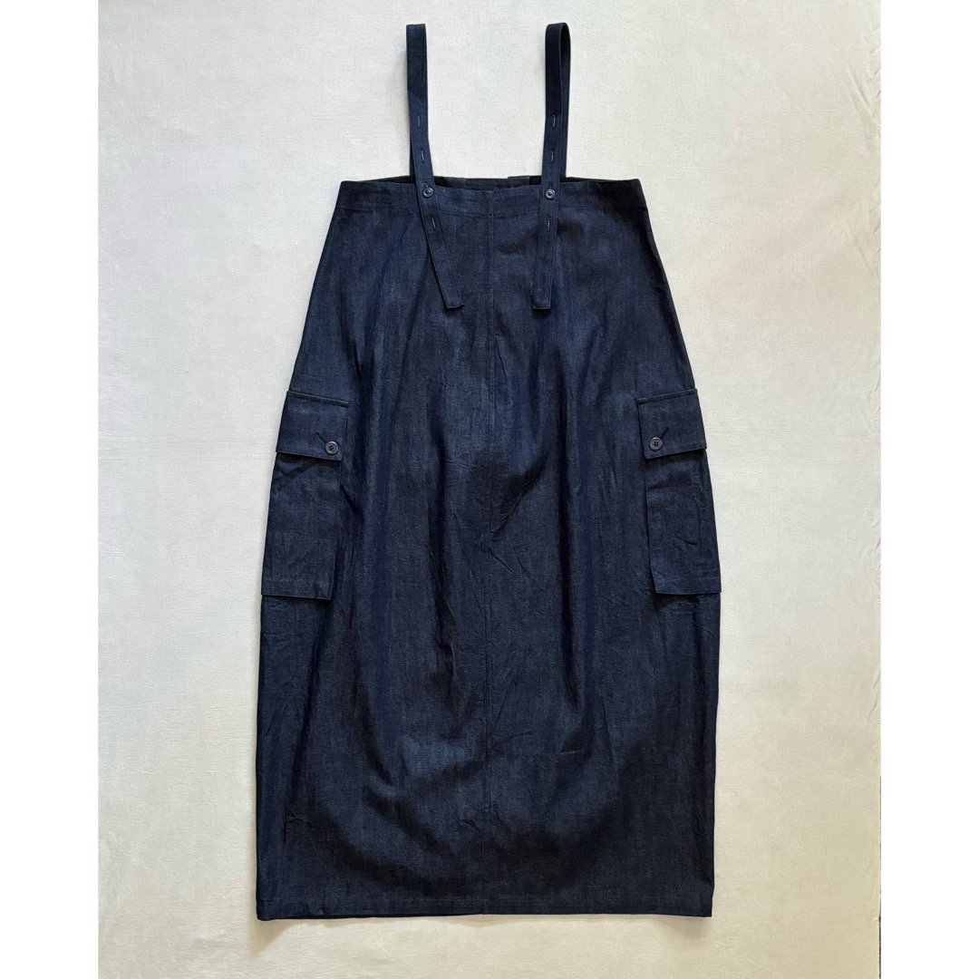 8.5OZライトデニム ロングサロペットスカート 662621 / HAVERSACK