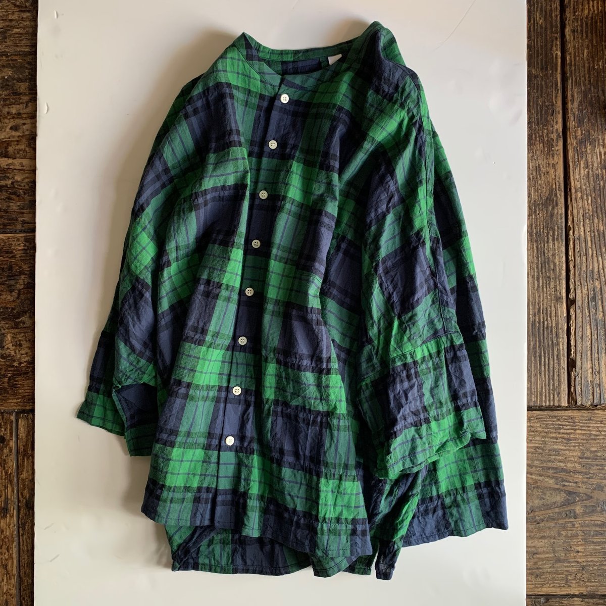 NATURAL LAUNDRY(ナチュラルランドリー) 先染めシャーリンググランドスケープシャツ(7252T012) NATURAL LAUNDRY(ナチュラルランドリー) 先染めシャーリング