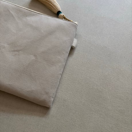 インドキルトラリー&フランスシーツ MIXポーチ M ARTEA-26SP44 / ARTE POVERA アルテポーヴェラ