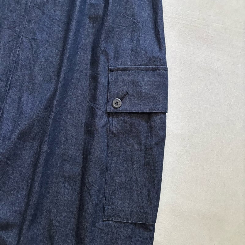 8.5OZライトデニム ロングサロペットスカート 662621 / HAVERSACK