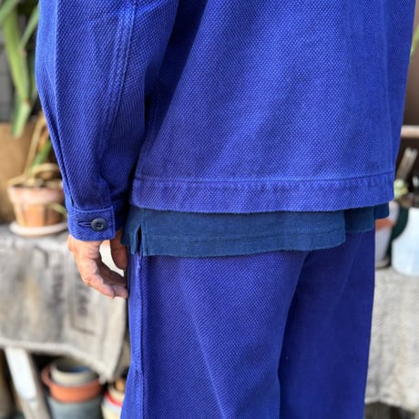 J7125 ブルーインディゴサシコテゾメジップアップジャケット 1016597 / BLUE BLUE JAPAN ブルーブルージャパン