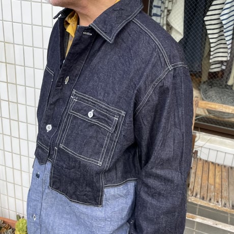 UTILITY SHIRT TYPE2 10oz DENIM 80480010015 / Nigel Cabourn