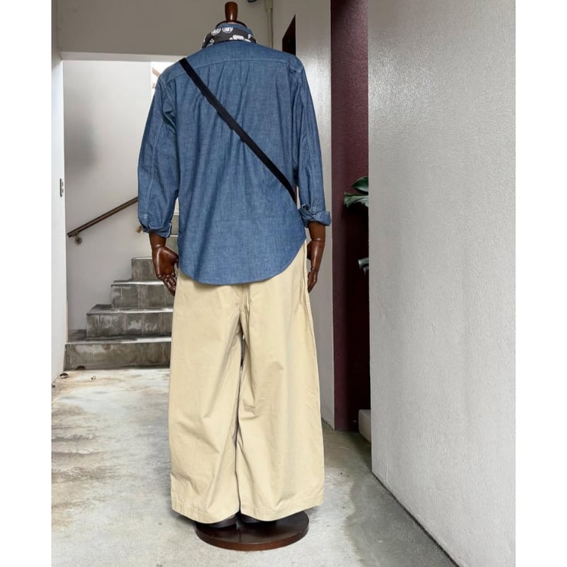 オリジナルシャンブレー 2ポケットワークシャツ 1007659 / BLUE BLUE