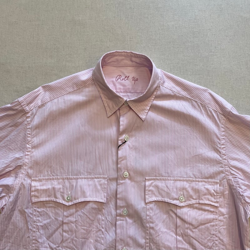 ROLL UP STRIPE SHIRT (SAKURA) PC-016-2212 / Por ROLL UP STRIPE SHIRT (SAKURA) PC-016-2212 / Por