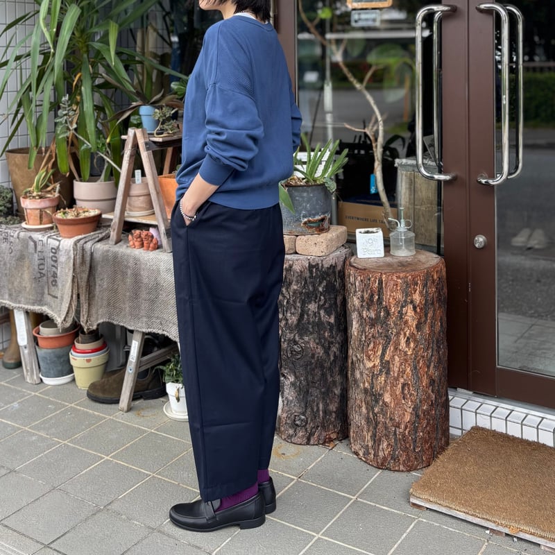 WORSTED SERGE 2TUCK TAPERED EASY PANTS GNMDS250