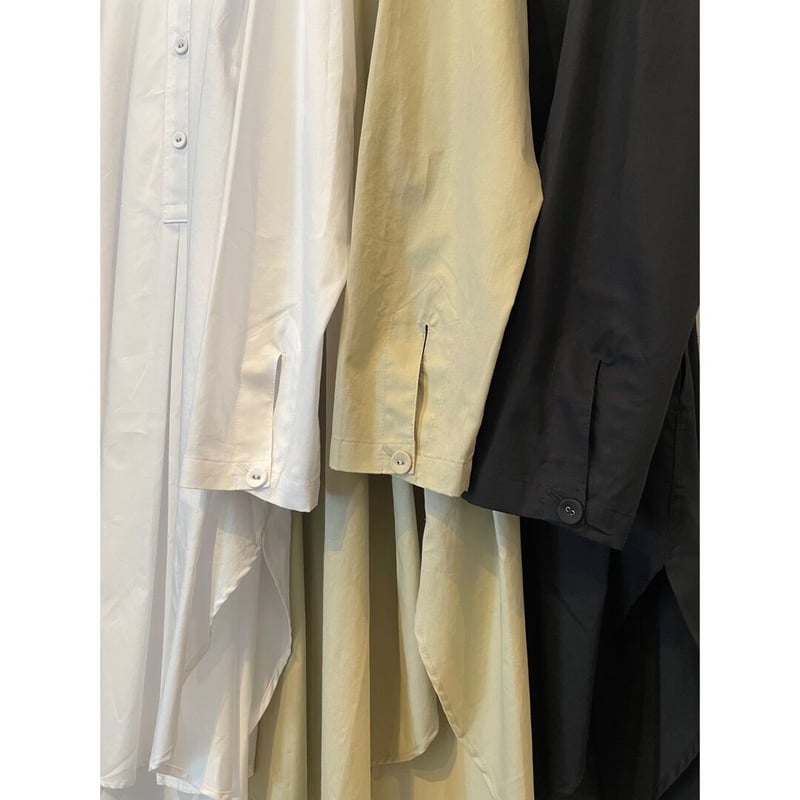 サイドプリーツロングシャツ VC-2455 / Veritecoeur | e-shop/E- サイドプリーツロングシャツ VC-2455 / Veritecoeur | e-shop/E-