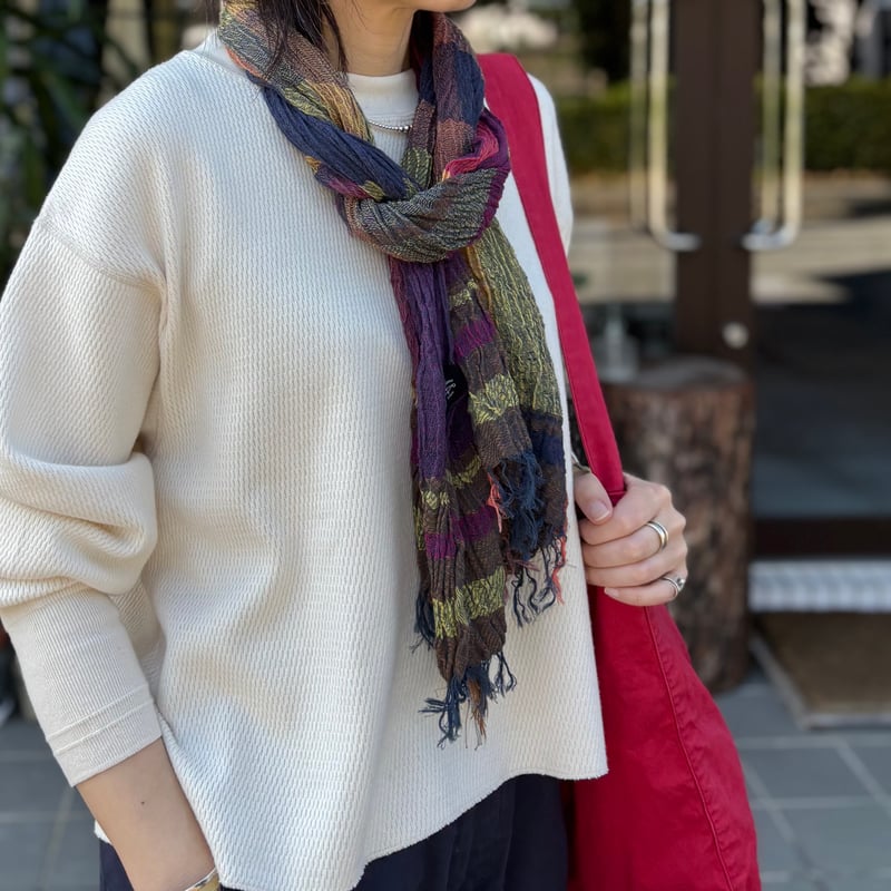 roots shawl MIDDLE CM YE-PL-1469 / tamaki niime