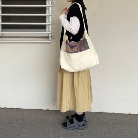 インドラリーキルト&フランスシーツ トート&ショルダーBAG ARTEA-26SP45 / ARTE POVERA アルテポーヴェラ