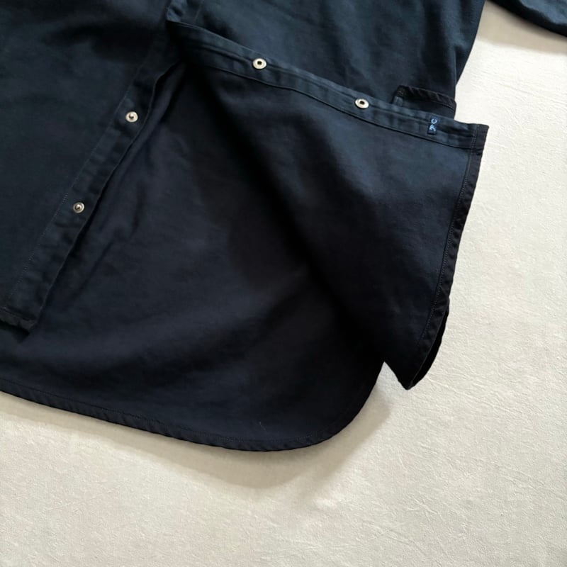 MOLESKIN NO COLLAR SHIRT JACKET (DARK NAVY) PC-