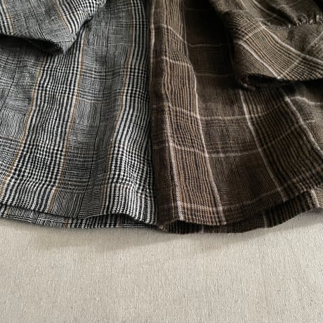 Linen Check プルオーバーブラウス 13137103 / Vlas Blomme ヴラスブラム