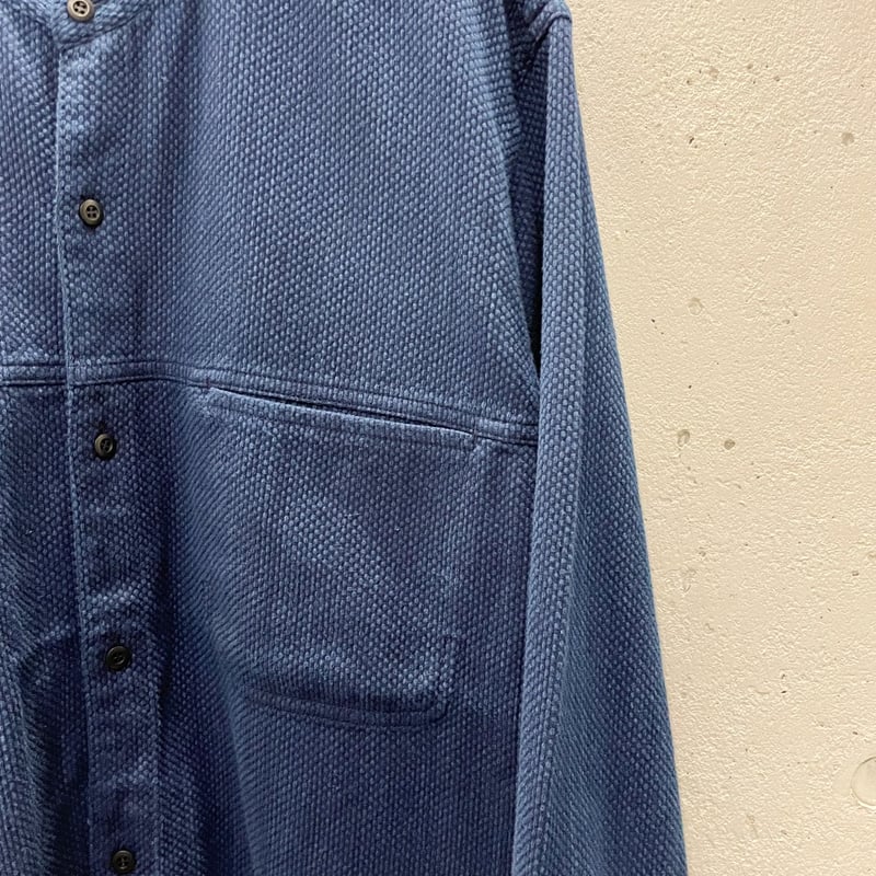カセゾメサシコ バンドカラー LSシャツ 1009242 / BLUE BLUE カセゾメサシコ バンドカラー LSシャツ 1009242 / BLUE BLUE