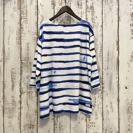 ARTIST BORDER BOAT NECK SHIRT PC-006-2237 / Porter Classic