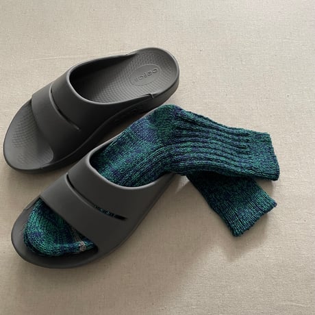 RECYCLE COTTON RIBBED CREW SOCKS size S(23~25cm) R1448 / ROTOTO