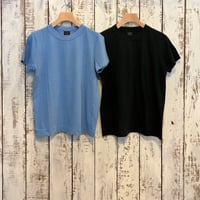 30/1天竺 半袖Tシャツ (サックス・ダークグリーン) 252-6271・252-6272 / homspun ホームスパン