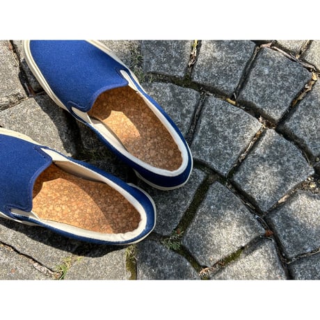 SLIP ON (NATURAL INDIGO) / DOEK