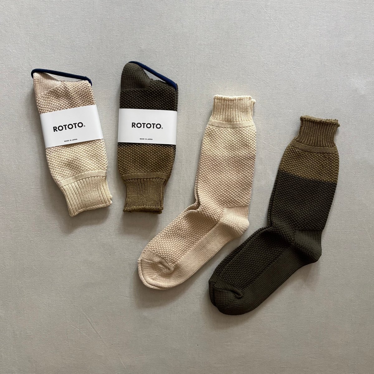 SEED STITCH SOCKS R1610 / ROTOTO ロトト | e-shop/E