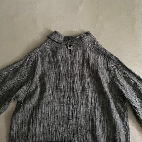Linen Check プルオーバーブラウス 13137103 / Vlas Blomme ヴラスブラム