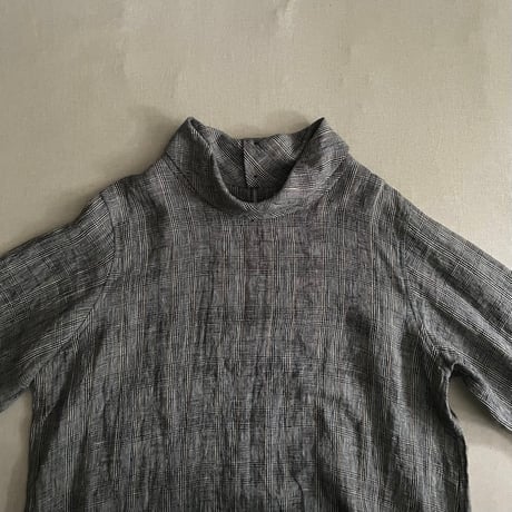 Linen Check プルオーバーブラウス 13137103 / Vlas Blomme ヴラスブラム