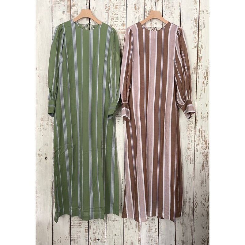 【引っ越しのため断捨離】ありんこZIGGY ZAZA フード付きジャケット Cotton Voile Stripe Back Twisted Dress 010432GA