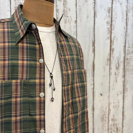 Leaf Pruner Half 1/2 (Organic Cotton Madras) SF-262354 / SASSAFRAS ササフラス