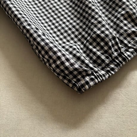 80/1ギンガム&無地 ハーフパンツ 261-3408 / homspun ホームスパン