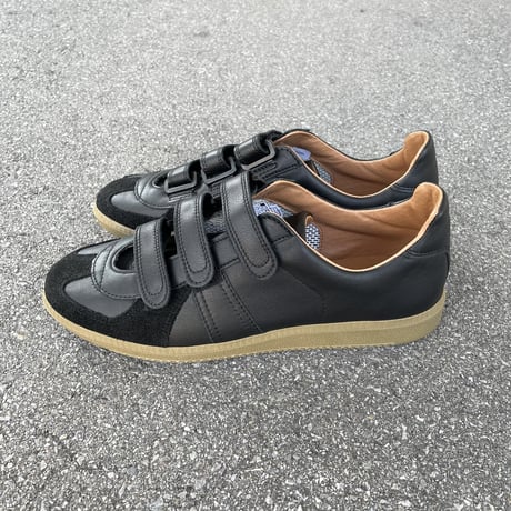 GERMAN MILITARY TRAINER (BLACK) 1703LD / REPRODUCTION OF FOUD リプロダクションオブファウンド