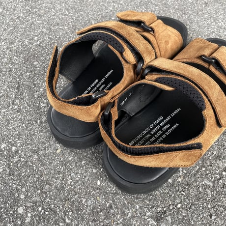 ITALIAN MILITARY SANDAL (DARK CAMEL SUEDE) 1836SS / REPRODUCTION OF FOUD