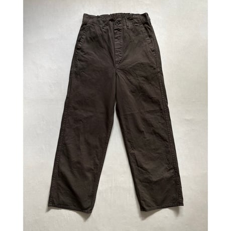 WIDE FIT FRENCH WORK PANTS (COFFEE BROWN) 03-5011 / orSlow オアスロウ