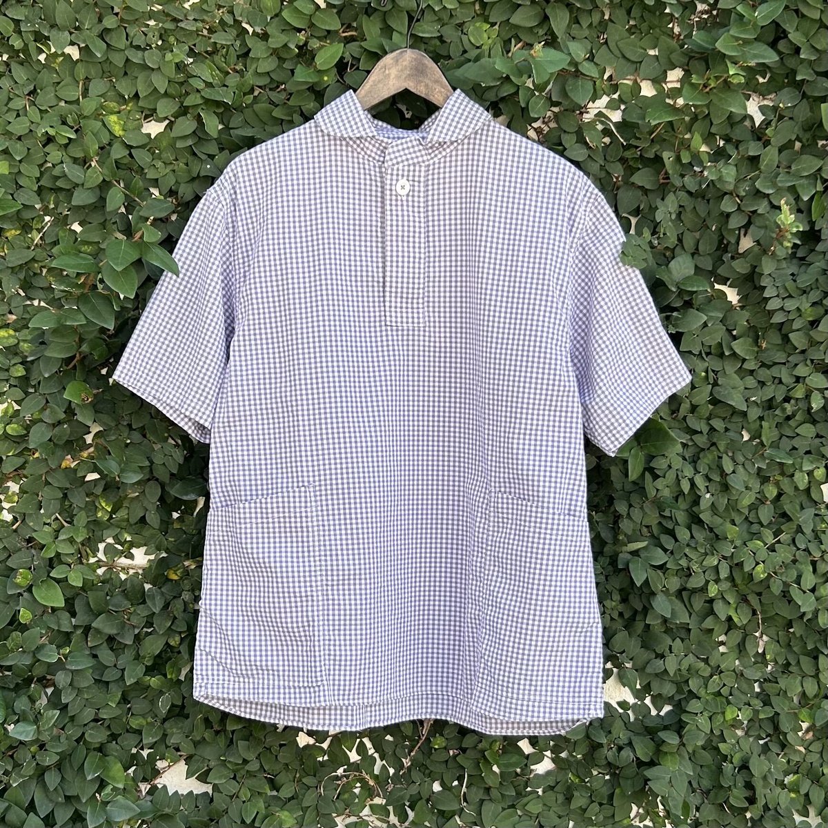 定番プルオーバー 半袖ギンガムシャツ LS-407 / LOLO | e-shop/E-SHOP 