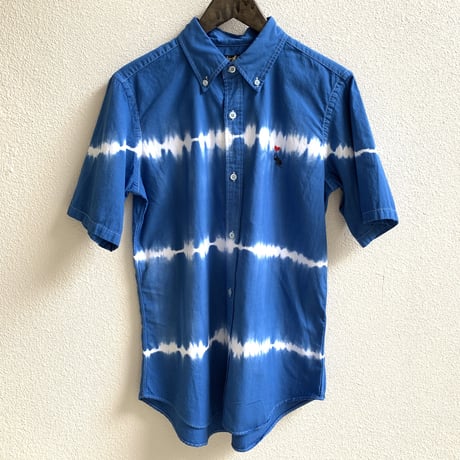 タイダイボタンダウン半袖シャツ(BLUE) / Bohemians