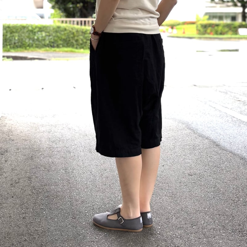タマキニイメ　USED BLACK denim タルンパンツ　ブラック タマキニイメ USED BLACK denim タルンパンツ ブラック