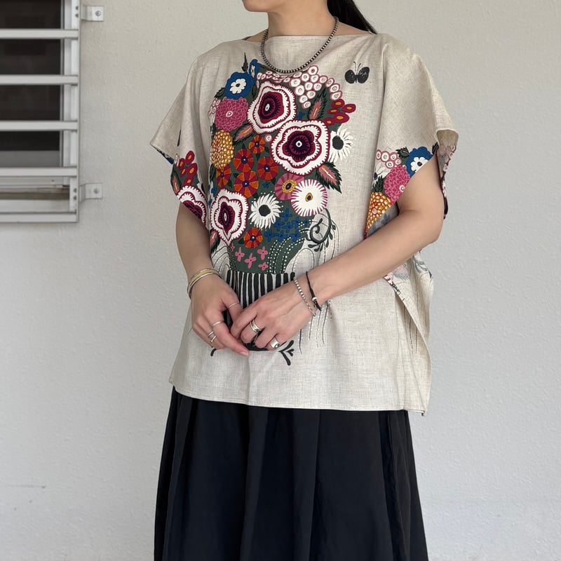 Bohemians スクエアトップス SQUARE SHIRTS BOUQUET CAV BS409 / Bohemians ボヘミ