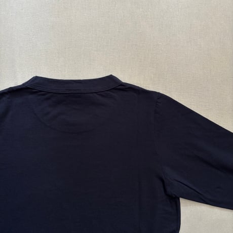 30/1天竺七分袖Tシャツ (ネイビー) 262-6450 / homspun ホームスパン