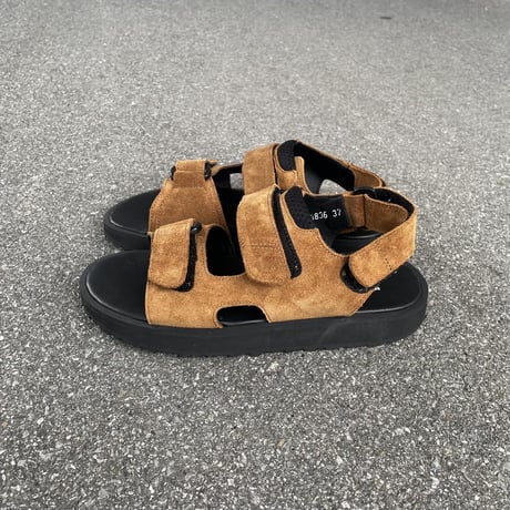 ITALIAN MILITARY SANDAL (DARK CAMEL SUEDE) 1836SS / REPRODUCTION OF FOUD