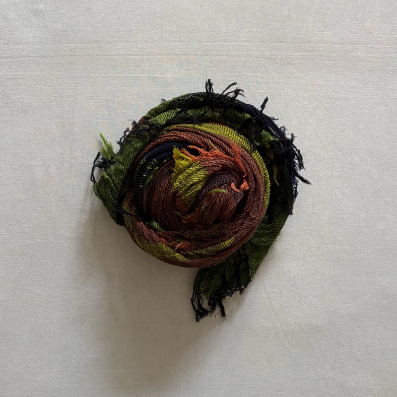 roots shawl BIG CB-OR-BK / tamaki niime タマキニイメ roots shawl BIG CB-OR-BK / tamaki niime タマキニイメ