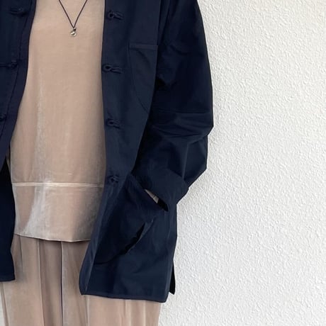 WEATHER CHINESE COAT (NAVY) PC-026-2442 / Porter Classic