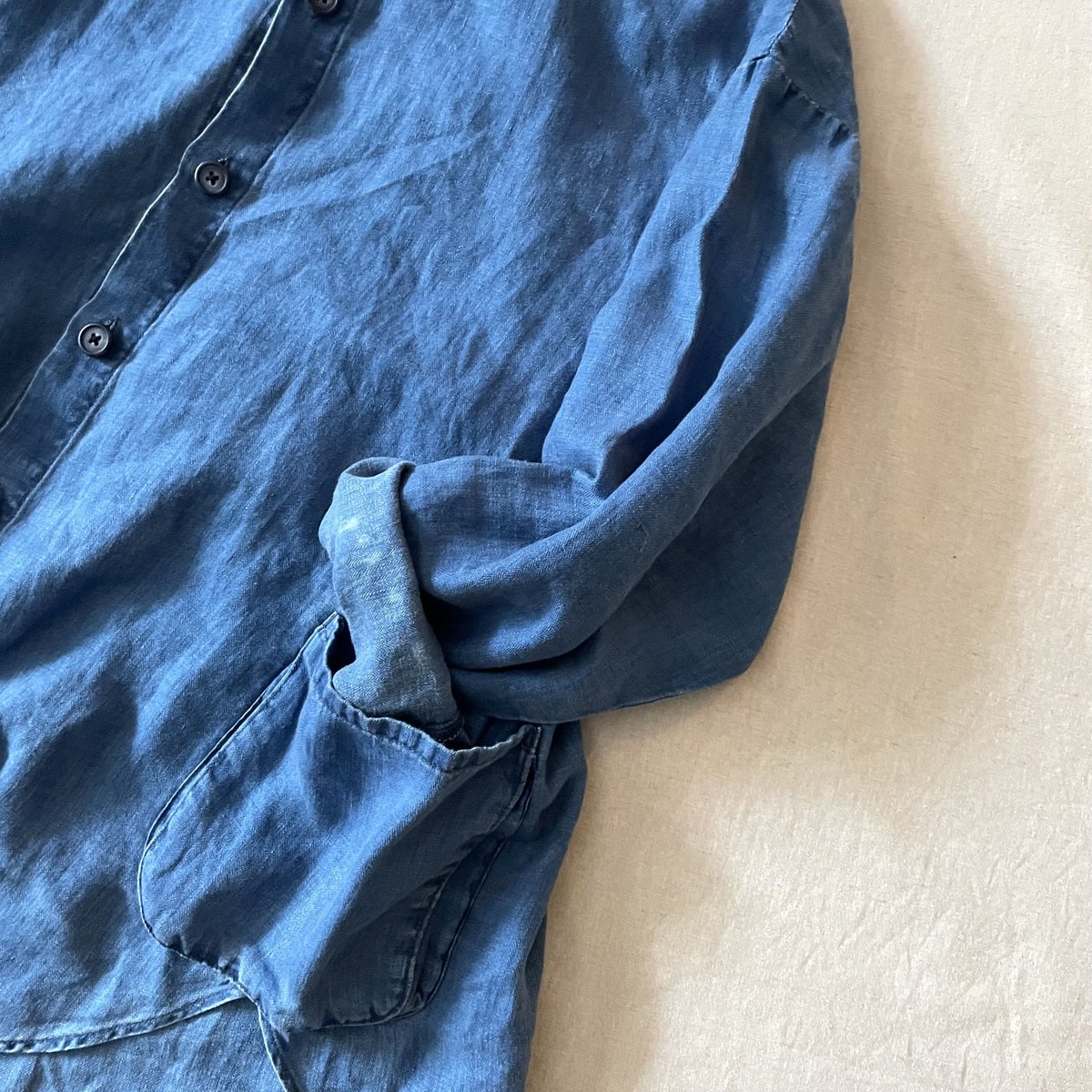 INDIGO LINEN SHIRT JACKET PC-021-2199 / Porter