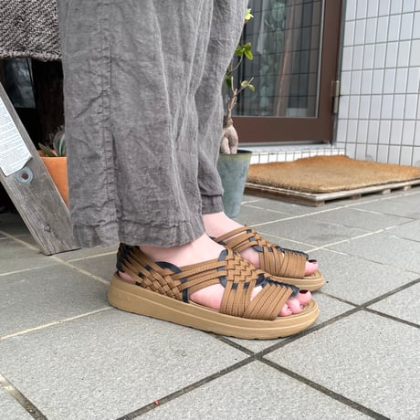 CANYON POLYESTER × VEGAN LEATHER (COYOTE×COYOTE) MS060022 / MALIBU SANDALS マリブサンダルズ