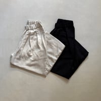 セレモニーリネンポリエステル混 2タックイージーパンツ 2026spring11 / ARTE POVERA アルテポーヴェラ