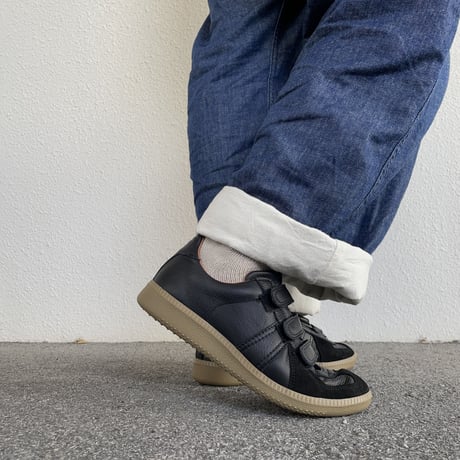GERMAN MILITARY TRAINER (BLACK) 1703LD / REPRODUCTION OF FOUD リプロダクションオブファウンド