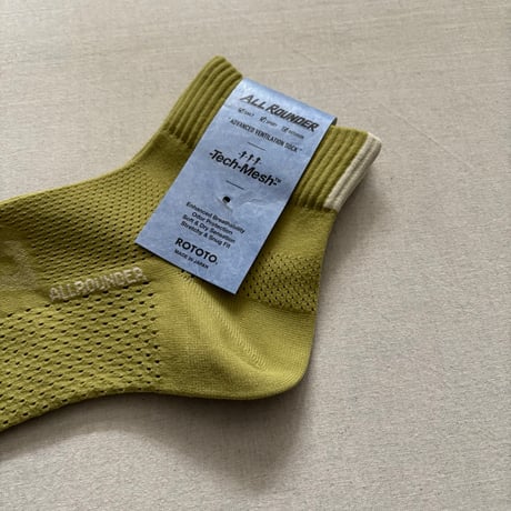 ALLROUNDER TECH-MESH "ANKLE" size M(25~27cm) R1594 / ROTOTO ロトト